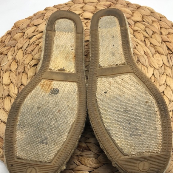 St. John’s Bay Navy Canvas Closed Toe Slip On Mules Espadrilles  Size 7 - Picture 8 of 8
